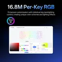 Rapoo V700DIY Claviers mécaniques 75 % tri-mode, disposition QWERTY US, montage sur joints (WB) image 8