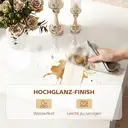 HOMCOM Couchtisch Höhenverstellbar, Wohnzimmertisch mit Hebeplatte, 2 Schublade und verstecktem Stauraum, Kaffeetisch Sofatisch für Wohnzimmer, Hochglanz Weiß image 5