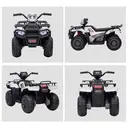HOMCOM 12V Electric Car for Kids, Battery Powered Quad Bike, Ride-On ATV Car w/ Forward, Reverse Functions, Music, LED Lights image 1