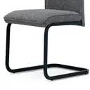 Dining Chair Venezia Cantilever Dark Grey 2pcs image 5