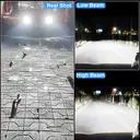 ENdureLite Ampoules LED de phare H4 H7 H11 H1 9005 9006 9012, 20 000 lm, 500 % plus lumineuses, projecteurs et feux de croisement, lumière blanche froide 6000 K, éclairage pour véhicules de sport, étanche IP68, conception 1:1, lot de 2 image 9