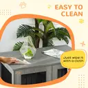 PawHut Dog Crate Furniture End Table, Pet Kennel for Small and Medium Dogs with Magnetic Door Grey image 8