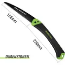 WORKPRO Handsaw Pruning Saw Foldable with Sharp Blades Made of Bi Metal, Multifunctional Folding Saw for Garden, Wood image 5
