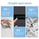 COMFEE' RCI12BL1UK(E) Countertop Ice Maker, 12kg in 24H, 8 Ice Bullets in 6-9 minutes, 2 Bullet Ice Sizes, Self-Cleaning Ice Machine with Ice Scoop & Basket, Suitable for Home/Kitchen/Office/Party image 4