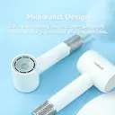 Huikeda High-Speed Hair Dryer, 110,000 R/PM Ionic Blow Dryer with Brushless Motor, 1500W Fast Drying with 360° Magnetic Nozzle, Intelligent Temperature Control for travel & Home, Ultra-Lightweight  image 5