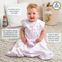 HALO® SleepSack® 100% Cotton Wearable Blanket Swaddle Transition Sleeping Bag TOG 0.5 6-18 Months Jungle image 2