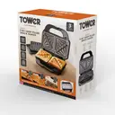 Tower T27032 3-in-1 Deep Filled Snack Maker with Non-Stick Coated Plate and Automatic Temperature Control, 900W, Stainless Steel image 9