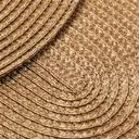 White Label PP Placemats Set of 6 for Dining Table，PP oval placemat BL light coffee，Washable Woven Vinyl Non-Slip 18x12 inches Placemat Heat-Resistant Durable Table Mats for Dining Table Easy to Clean image 5