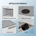 ELECCI Climatiseur Mobile 9000 BTU (2,7 kW), 4-en-1 Refroidissement/Déshumidification/Ventilation, Télécommande, Minuterie 24h, Kit Fenêtre, pour pièces jusqu’à 30 m², R290, Classe A image 8