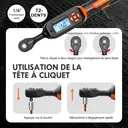 MoveCrab Clé dynamométrique numérique 3/8” avec douille magnétique pour bougies d'allumage et rallonge à joint universel pour voiture et moto image 9
