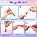 Set de 24 Stylos Nail Art Couleurs, Stylos Vernis 3D 0,5 mm avec Outils à Pois, Peinture Acrylique et Pinceau Fin, Résistants à l’Eau et Séchage Rapide pour la Création DIY de Nail Art image 3