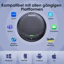 EMEET Bluetooth Conference Speaker Daisy Chain Set with 8 Microphones, 360° Voice Pickup, and AI Noise Reduction image 2