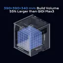QIDI Max4 Combo 3D Printer, 390×390×340mm Large Build Volume, 65℃ Heated Chamber FDM 3D Printers, Max 800mm/s High Speed, Supports Up to 16-Colors/Multi Materials with QIDI Box, Auto Bed Leveling image 1