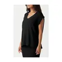 Women's V Neck Sweater Oversized Vest Sleeveless Lightweight Summer Sweater Elegant (black, S) image 1