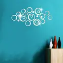 24pcs PVC removable mirror wall sticker, acrylic mirror decoration, suitable for home living room and bedroom decoration (3.5-13.8cm) image 3