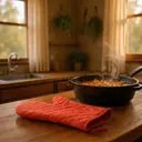 Dexam Single Oven Glove Love Colour 100% Cotton Scarlet Red image 4