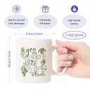 Alphynix 1pc 11oz White Mug with "Yes I Really Do Need All These Plants" Quote & Hanging Succulent Illustrations, Whimsical Plant Lover Christmas or Thanksgiving Gift image 7
