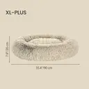 SONGMICS Panier pour chien avec bords surlevés rond kaki - 90 x 20 cm image 6