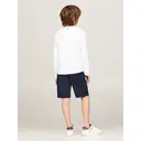 Tommy Hilfiger T-shirt garçon basique col rond manches longues tricoté blanc - Taille 4 ans image 3