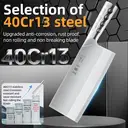 WANGMAZI Household all steel kitchen knife for precise cutting, slicing, anti sticking, sharp, anti mold, moisture-proof, cooked food processing, Western cuisine, streamlined cooking, core cutting tools image 3