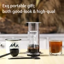 Huacan transparent and convenient concentrated extraction coffee pot, hand press coffee machine image 3