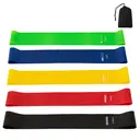 Good Nite Resistance Bands for Women and Men, 5 Different Levels of Resistance Exercise Bands for Yoga, Pilates - Include Carry Bag - for Hand, Hip and Leg Training image 0