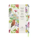 Jubiluu A5 Hardcover Notebook with Lined Pages - 96 Sheets (100g offset paper), Bookmark & Elastic Band -Classic Cream Ruled Journal for Writing, School, Office, and Gifts-Bird & Blossom Collage image 6