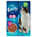 Morrisons Tasty Ocean's Catch Chunks in Jelly Adult 1-7 Years 12 x 100g image 2