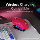 RAPOO VT2 MAX Wireless Gaming Mouse, True 8K Wireless Polling Rate, 53g Lightweight, Up to 750 Hr Battery, Nordic nRF54L15 MCU, 120-Million Optical Switch, 10 Programmable Buttons, Macro Enabled - Pink image 1