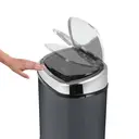 Tower Kitchen Bin with Sensor Lid 58 Litres, Charcoal image 1