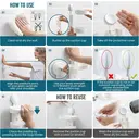 TAILI Double Layer Soap Dish Suction Cup Soap Holder, Strong Sponge Holder for Shower, Bathroom, Tub and Kitchen Sink, Drill-Free, Removable image 6