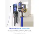 UNINELL HOME UV1 Aspirateur Balai sans Fil, Aspirateur Puissant 45KPa/450W pour Poils d'Animaux, Batterie Amovible 60 Min, Léger, Autoportant et Anti-Emmêlement pour Maison image 8