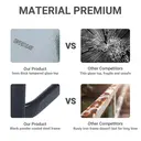 Outsunny Square Garden Table, Outdoor Coffee Table with Tempered Glass Top, Bar Bistro Dining Table, Metal Frame for Patio, Balcony, 68.5 x 68.5 x 84cm image 4