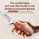 WANGMAZI 40Cr13 Boning Knife Professional Butcher Skinning and Deboning Tool for Beef Lamb Pork Commercial Kitchen with Rosewood Handle image 6