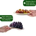 Ruibamboo disposable bamboo fiber plate 6 inches
100pack image 2