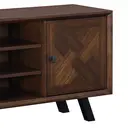 TV Unit Nevada Parquet Walnut/Black L:128cm image 3