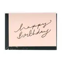Katie Leamon ‘Happy Birthday’ Scroll on Pink Recycled Card image 1