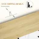 HOMCOM Sideboard with Tilt-out Trash Bin, Farmhouse Kitchen Sideboard with 2 Drawers, Adjustable Shelves, Door Racks and Wood-effect Top, Freestanding Storage Cabinet for Kitchen, Dining Room, White image 7