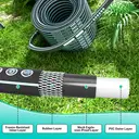 MADLAND Set: hand-operated water hose cart 30 meters + external hose 2 meters + water gun image 3