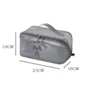 Verbex H7 Gray High-Value Makeup Handbag Travel Bag/Cosmetic Pouch/Storage Bag/Multifunctional Popular Mesh Pillow Travel Portable Bag image 7