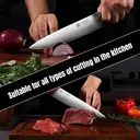 YOTSUBA 13cm Chef's Knife | High-Carbon Steel Ultra-Sharp Blade (Rockwell Hardness 56, 14° Blade) | Rosewood Handle | Hand-Forged Kitchen Cutlery image 4