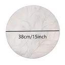 6pcs，Silver，Wanxianghua PVC placemat，Washable And Wipeable Kitchen Dining Placemat, Multicolor Table Decoration Mat For Festivals And Weddings image 5