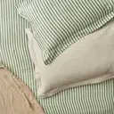 Yard Fitted Sheet Hebden Stripe 100% Cotton Forest Green Double image 2