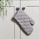 Dexam Single Oven Glove Love Colour 100% Cotton Slate Grey image 3