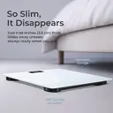 Sparoma AD-26 White Electronic Scale – 2 AAA Batteries (Batteries Not Included), 180kg Capacity, 0.05kg High Precision, 4mm Tempered Glass, LCD Display, Suitable for Bathrooms, Bedrooms and Home Use image 2