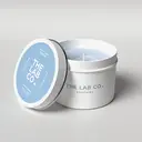 The Lab Co. Luxury Scented Candle | 30hrs Burn Time | Soothing Fragrance with Linen, Chamomile and White Rose | 100% Vegan Soy Wax | 180g wax weight image 1