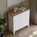 Vida Designs Sideboard Arlington 2 Doors 2 Drawers White/Oak Effect image 3