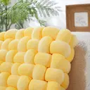 MEROPE, Coussin de Soutien Nœuds Polyester/Élasthanne, 40 cm, Jaune, 1 Pack image 3