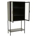 Interiors by Premier Display Cabinet Acier Metal Black Tall image 3