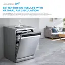 Midea MDWEB1403M(B)-WG-UK Full Size 60cm Wide Integrated Dishwasher With Cutlery Tray, Black, C Rated image 1